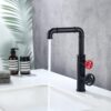 Industrial Basin Mixer Faucet Tall Brass Dual