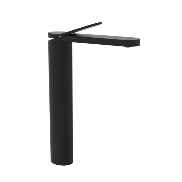 Kaiping Factory Direct Price Brass Tall Faucet Black Bathroom Basin Mixer Taps for Sink