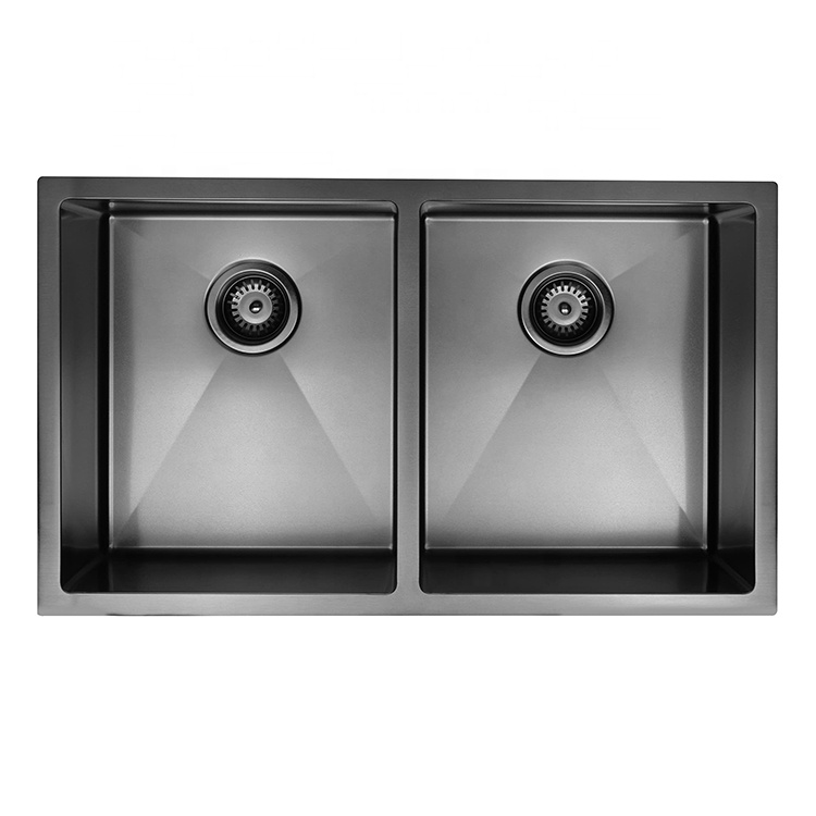 Kitchen Sink Factory Black Stainless Steel Double Bowl Undermount Handmade Kitchen Sink Kitchen Sink Factory Black Stainless Steel Double Kitchen Sink Factory Black Stainless Steel Double Bowl Undermount Handmade Kitchen Sink