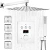 LED Digital Display Shower System with Body