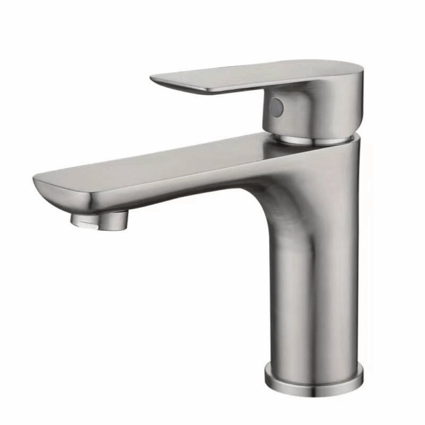 Latest Design Gun Metal Modern Wash Basin Faucets Solid Brass Hot and Cold Single Handle Bathroom Mixer