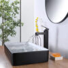Long Neck Square Bathroom Faucet Waterfall Spout