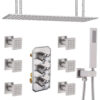 Luxury 16x32 Inch Chrome Rain Shower System