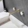 Luxury Basin Mixer Faucet Wall Mounted Lavatory