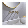 Luxury Bathroom Sink Faucet Dual Handle Wall