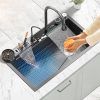 Luxury Black Smart Kitchen Sink with Waterfall.jpg 800x800