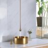 Luxury Brushed Gold Faucets Mixers Taps Brass