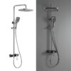 Luxury Contemporary Brass Rainfall Shower Faucet Hot