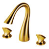 Luxury Gold Basin Mixer Faucet 3 Hole