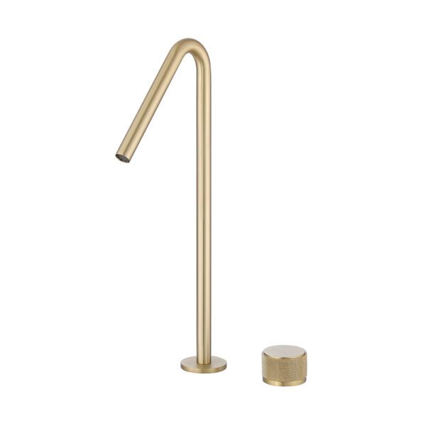 Luxury Home High Quality Waterfall Tap Mixer Bathroom Basin Faucet Brushed Gold Brass Water Tap