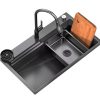 Luxury Modern Wholesale Multifunctional Handmade Undermount Nano Basin Pull-Out Faucet 304 Stainless Steel Kitchen Sink Luxury Modern Wholesale Multifunctional Handmade Undermount Nano Luxury Modern Wholesale Multifunctional Handmade Undermount Nano