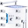 Luxury Rain Shower Mixer Combo Set 12