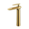 Luxury Single Hole Brass Gold Faucet Bathroom