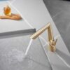 Luxury Wash Basin Faucet Brushed Gold Single