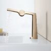 Luxury Washbasin Sink Mixer Faucet Brushed Gold