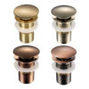 MOPO BD 1010 Electroplate Bathroom Sink Gold Drain Wash Basin Push Down Pop Up Drain