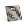 MOPO BD 1017 Sanitary Cleanout Garage Grates Cover Chrome Floor Drain