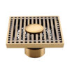 MOPO BD 102 China Cheap Low Price Vintage Style 4 Inch Square Brass Black Floor Drain