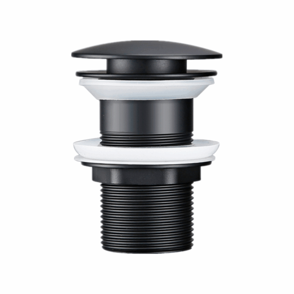 Matte Black Pop up Drain Basin Drain Without Overflow