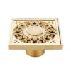 MOPO BD 1036 All Copper Floor Drain Gold Free Shipping Kitchen or Bathroom Shower Floor Drain