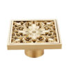 MOPO BD 1037 Angle Floor Trap Drain Water Shower Odorless Stelth Hinged Brass Floor Drain