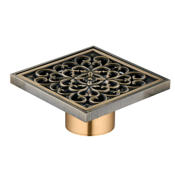 Antique Brass Floor Drain Bathroom Accessory Floor Drain