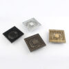 MOPO BD 1045 Wholesale Kitchen Copper Floor Drain square Stripe Bathroom