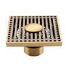 MOPO BD 1057 Wholesale Bathroom Shower Drain Antique Brass Lattice Floor Drai