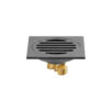 MOPO BD 1065 Gun Gray Stainless Steel 4 Inch Strainer Floor Drain 1