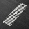 MOPO BD 107 Elegant Bathroom Floor Drain Long Brushed Chrome Brass