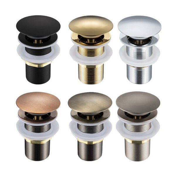 Bathroom Sink Drainer Waste Zinc Alloy Pop up Wash Basin Drains