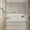 MP BC 10102 Light Luxury Modern Chi Mei Stone Basin Bathroom Cabinet