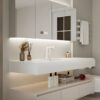 MP BC 10103 Modern Double Layer Seamless Integrated Ceramic Basin Pure