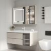 MP BC 10109 Bathroom Wash Basin Cabinet Wall Mounted Rock Slab Counter Top Bathroom Sink