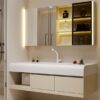 MP BC 10111 Bathroom Cabinet Wall hung with Bathroom Sink Cabinets Furniture