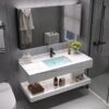 MP BC 10113 Wash Basin Cabinet Wall Mounted Marble Sintered Stone Bathroom Vanities