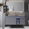 MP BC 10145 Bathroom Cabinet with LED Mirror Cabinet Double Sinks