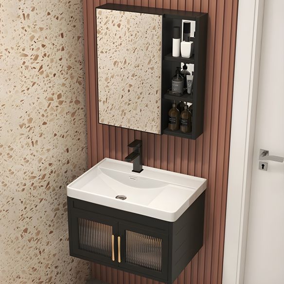 Modern Aluminum Profile LED Medicine Cabinet Bathroom Vanities