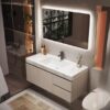 MP BC 1039 Modern Design Lacquer Handless Sink Cabinet Wall Mounted Bathroom Vanities