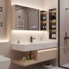 MP BC 1041 Factory Wholesale Mounted Mirrored Rock Vanities Cabinets Bathroom Cabinet