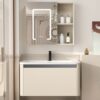 MP BC 1043 Small Design Aluminum Home Bathroom Waterproof Dresser With Mirror Wall Cabinet