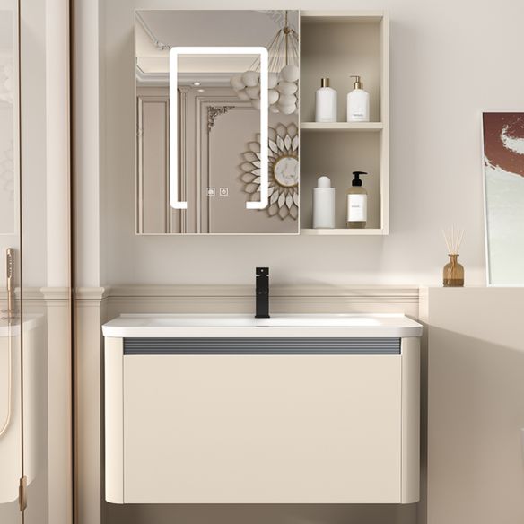 Small Design Aluminum Home Bathroom Waterproof Dresser With Mirror Wall Cabinet