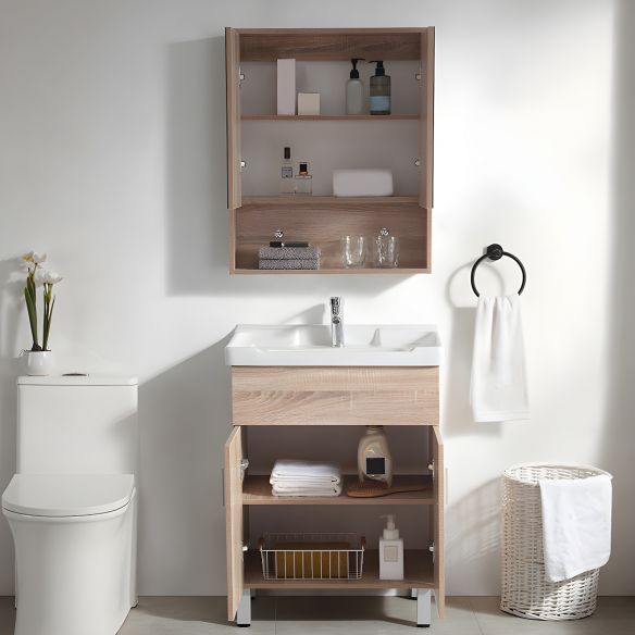 Factory Direct Supply Vanity Bathroom Set with Sink and Mirror Bathroom Cabinet
