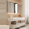 MP BC 1059 Modern Classic Wood Bathroom Cabinet Waterproof Sink Hotel Luxury Bathroom Vanity