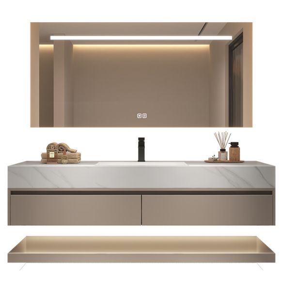 Modern Minimalist Oak Wood Bathroom Vanity Sets Bathroom Cabinet