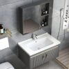 MP BC 1081 Wholesale High Quality One Piece Ceramic Basin Bathroom Vanity