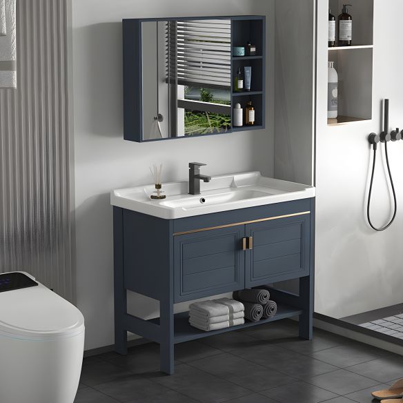 Bathroom Wall Cabinet with Mirror for Hotel Toilet Washstand Use