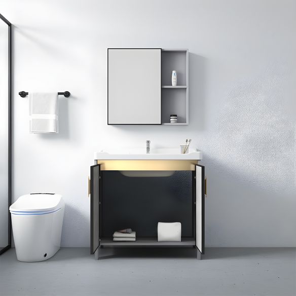 Wholesale Bathroom Furniture Bathroom Floating Vanity Cabinet Space Aluminium