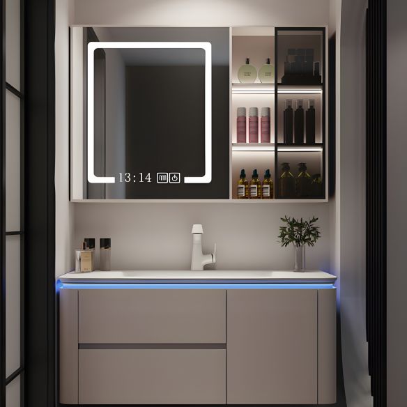 Luxury Top-End Solid Wood Bathroom Vanity Wall Mounted Mirror for Villas
