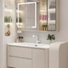 MP BC 1099 Bathroom Vanity with Wash Basin Sintered Stone with Mirror
